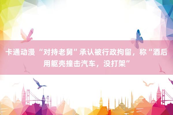 卡通动漫 “对持老舅”承认被行政拘留，称“酒后用躯壳撞击汽车，没打架”
