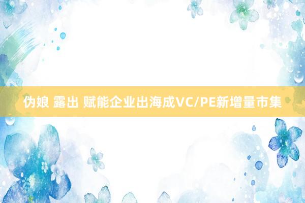 伪娘 露出 赋能企业出海成VC/PE新增量市集