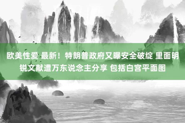 欧美性爱 最新！特朗普政府又曝安全破绽 里面明锐文献遭万东说念主分享 包括白宫平面图
